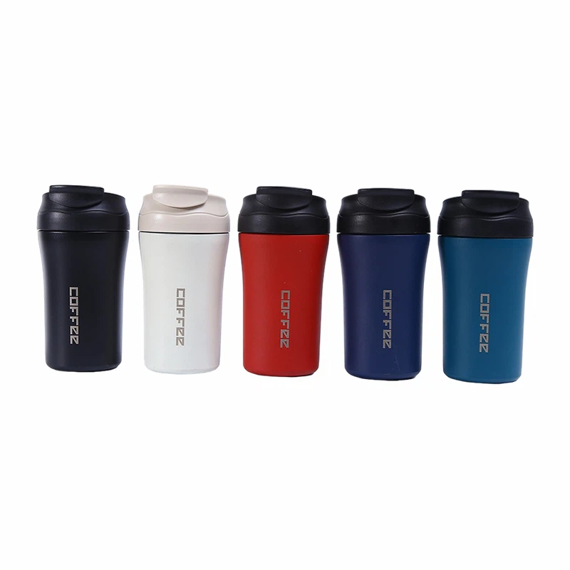 Stainless Steel Coffee Tumbler With Straw